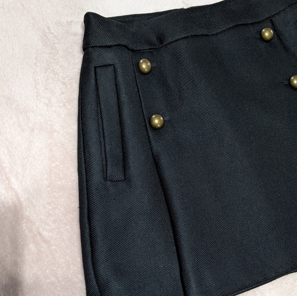 Express Mini Button Front Skirt - Picture 3 of 4